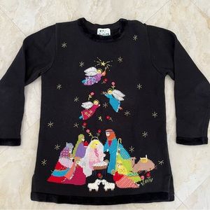Quacker Factory Christmas Nativity Sweater